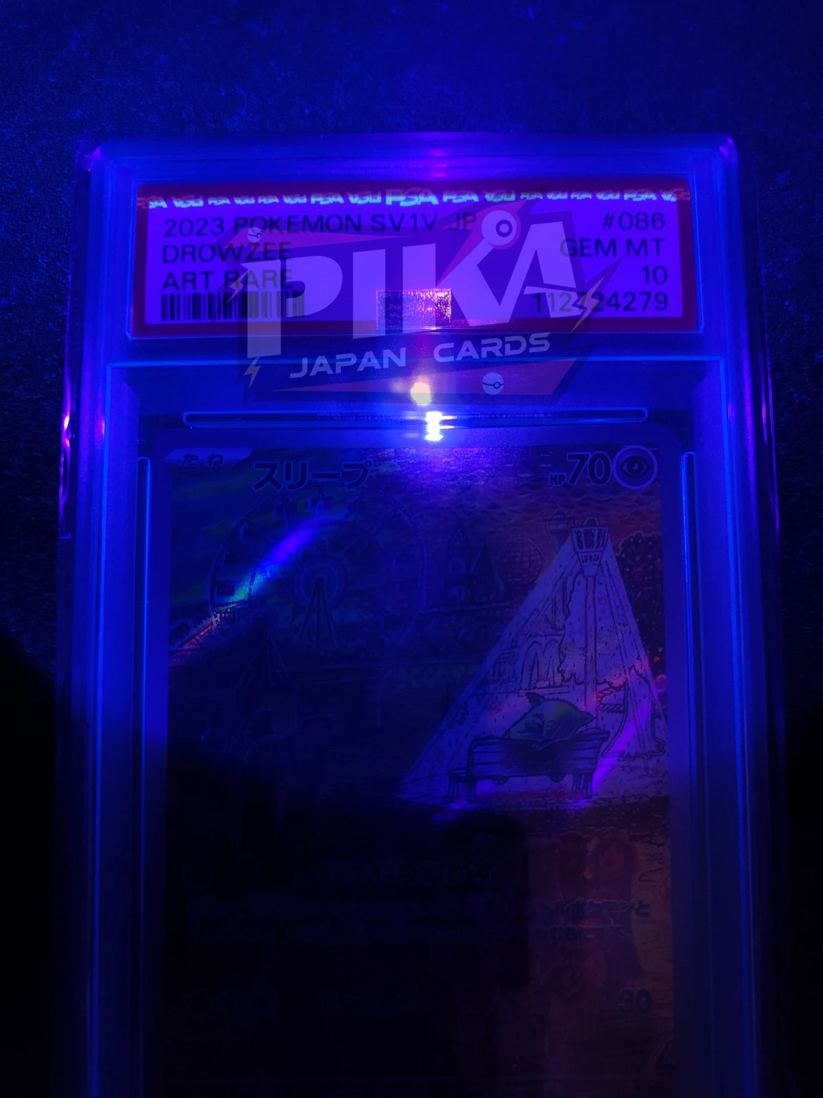 Pokémon card PSA 10 Drowzee AR 086/078 SV1v Scarlet Violet JAP