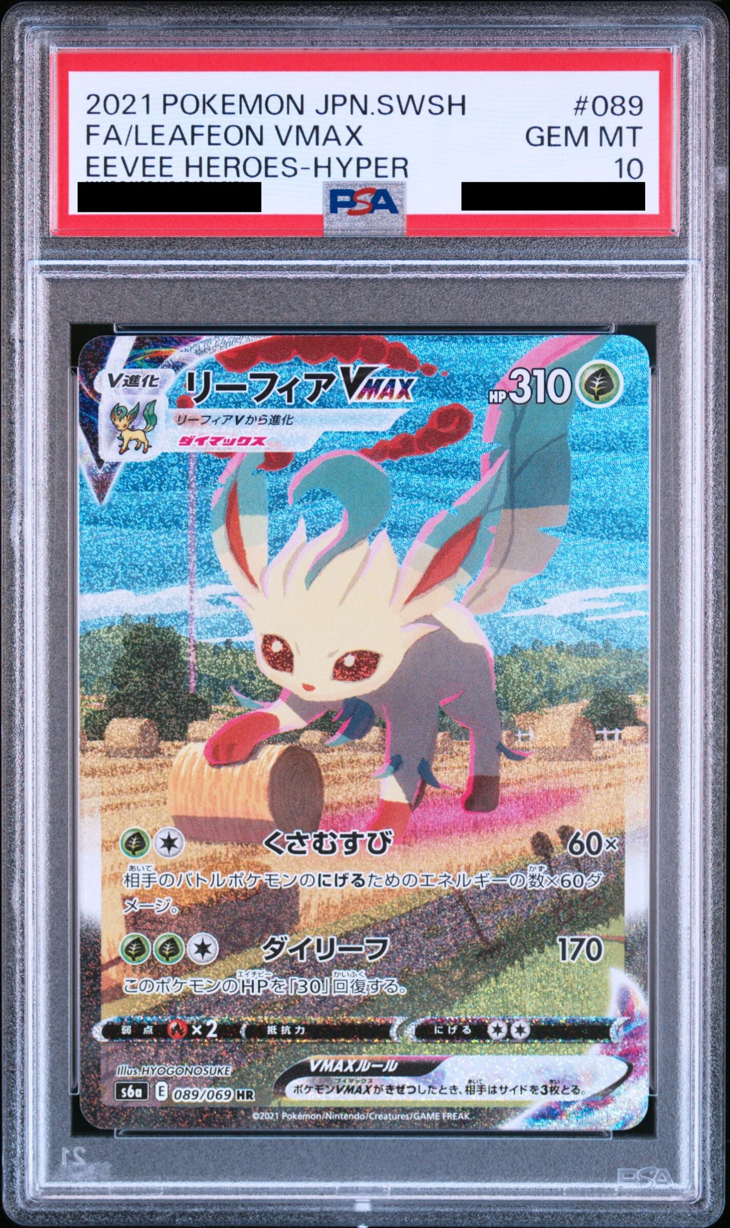 Pokmon card PSA 10 Leafeon Vmax 89/69 Eevee Heroes JAP Pika Japan Cards Pokmon card PSA 10 Leafeon Vmax 89/69 Eevee Heroes JAP Pika Japan Cards