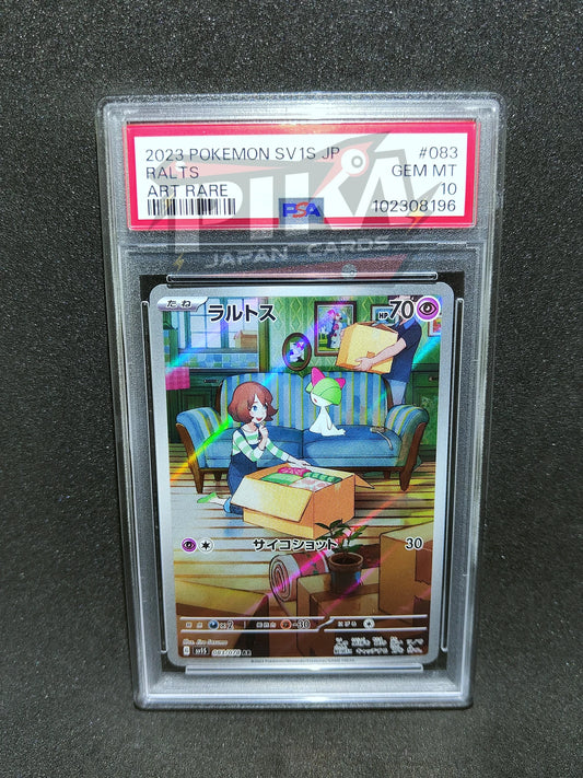 Pokémon card PSA 10 Ralts 083/078 Sv1s Scarlet Ex JAP