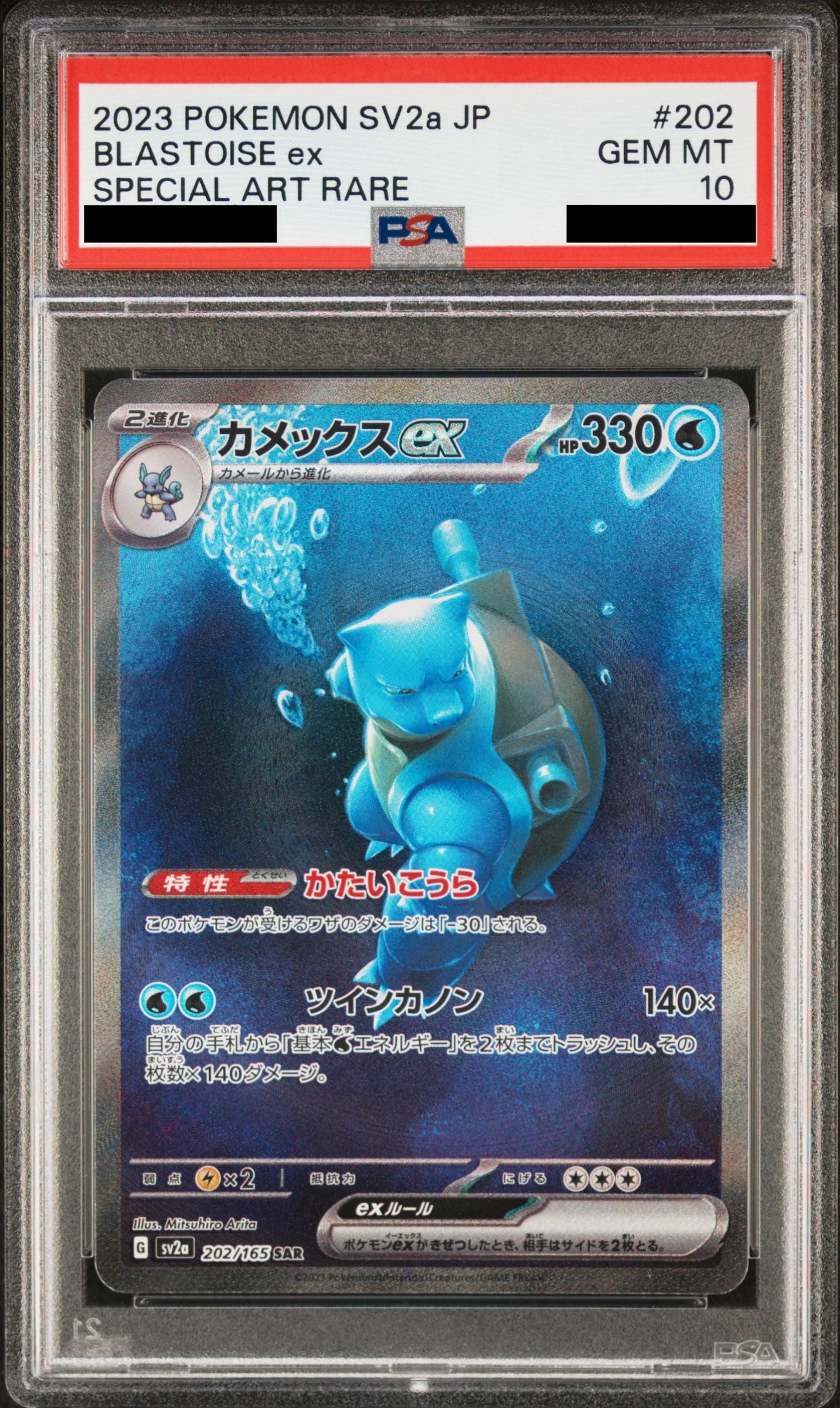 Blastoise ex SAR 202/165