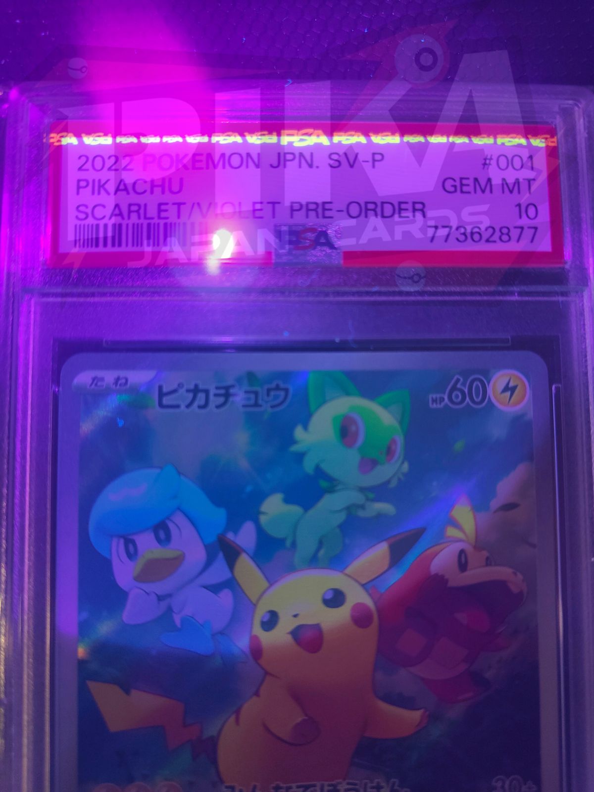 Pokémon card PSA 10 Pikachu SVP 1 SV Black Star Promos JAP